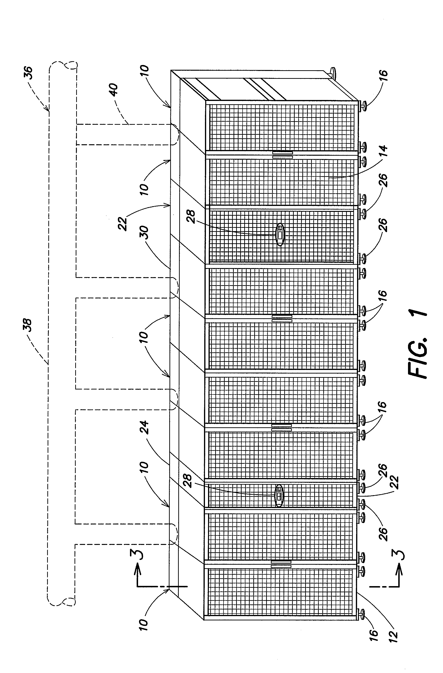 In-row air containment and cooling system and method