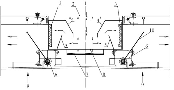 Overhead vehicle air conditioning unit