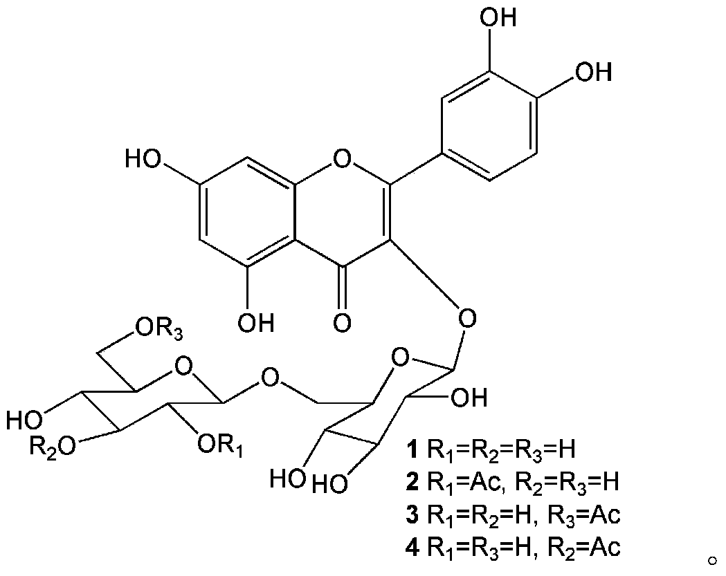 Method for Simultaneously Separating and Purifying Multiple Flavonoids from Meconopsis whole-leaf Meconopsis