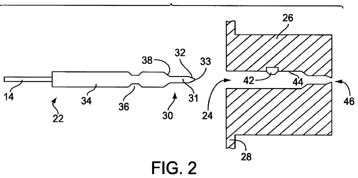 Snap-in proximal connector for mounting an optic fiber element into a light source system