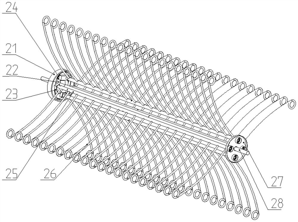 A kind of comb type sunflower harvesting method and header