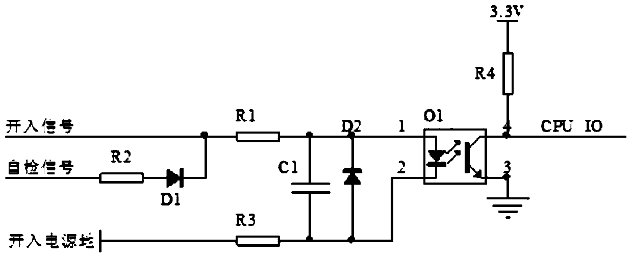 Self-inspection circuit of digital input circuit based on pulse injection method