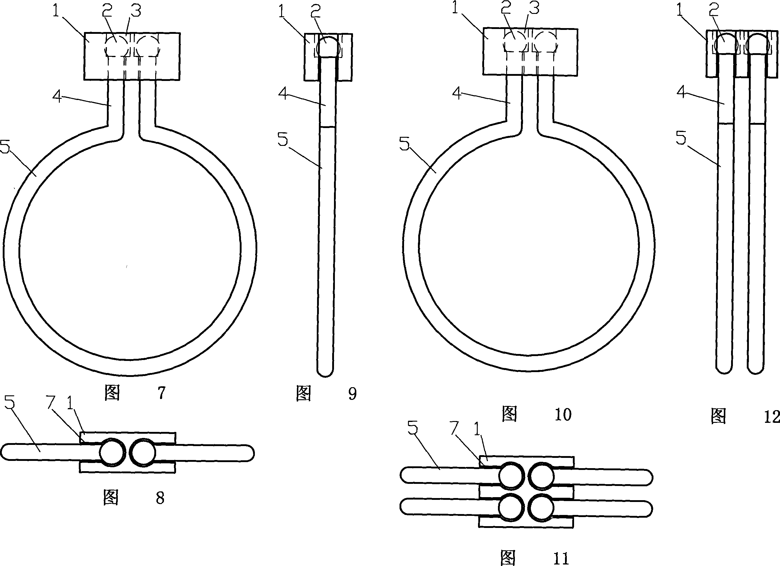 Screwing type steel wire throat hoop