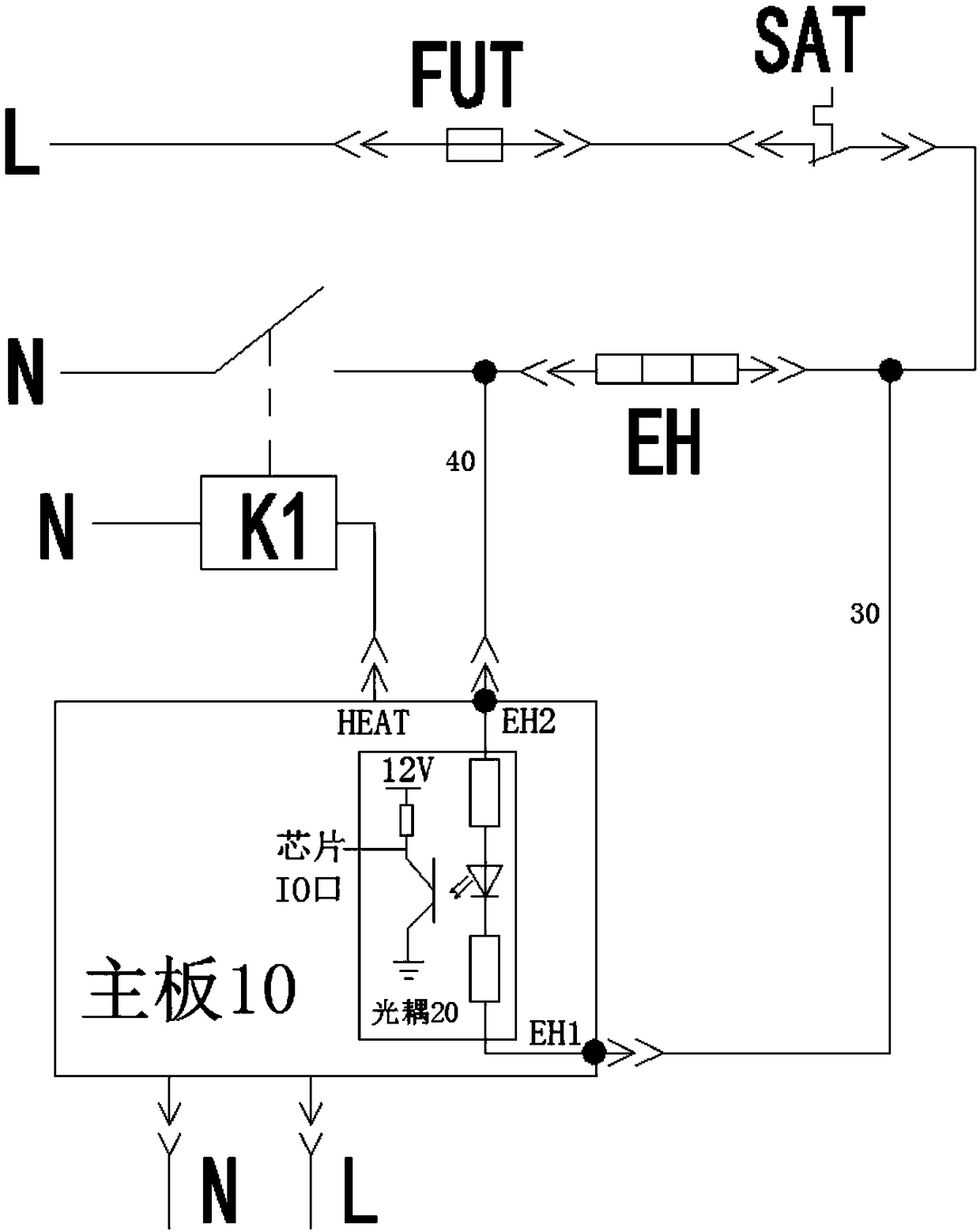 Electric heater protection device, air conditioning unit and electric heater protection method thereof