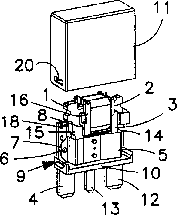 Relay and process for producing a relay