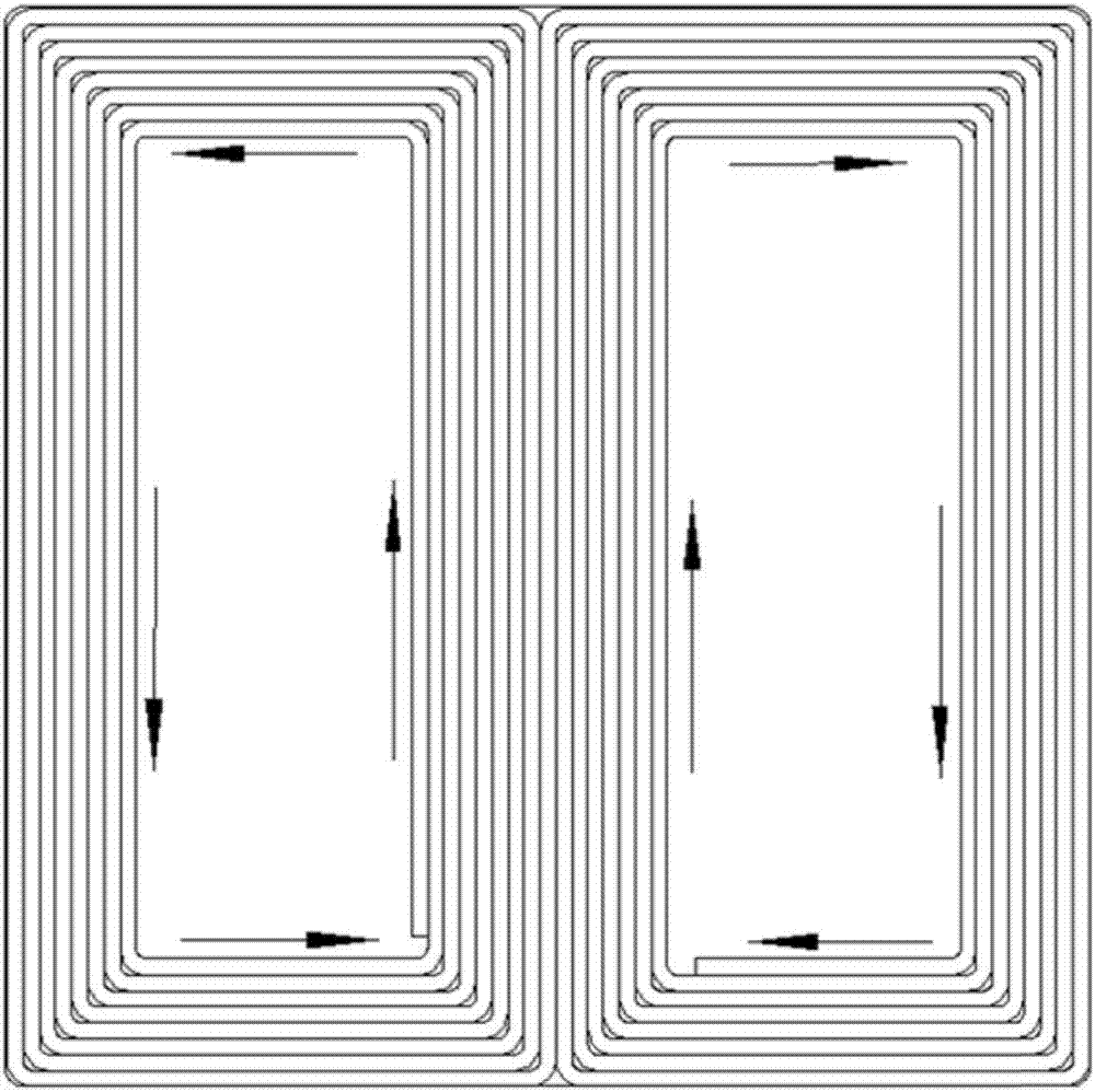 Wireless charging coil assembly and electric energy transmission system adopting assembly