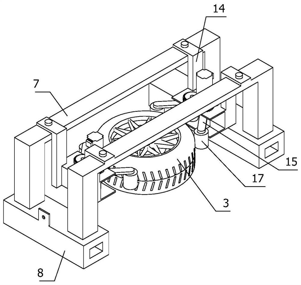 Intelligent automatic tire inflation equipment for automobile production line