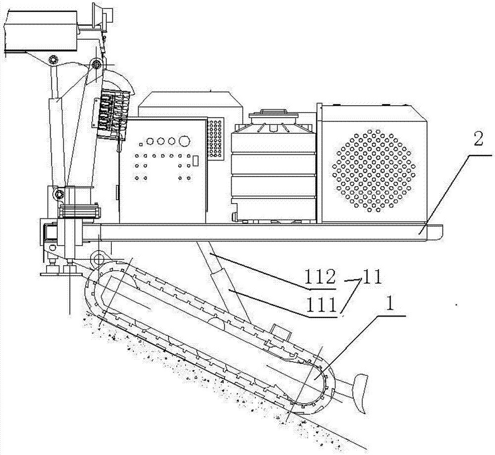 Concrete spraying mechanical arm