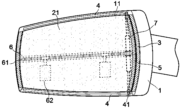 Defogging rearview mirror