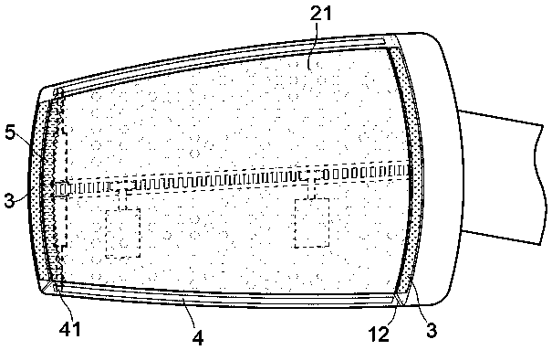 Defogging rearview mirror