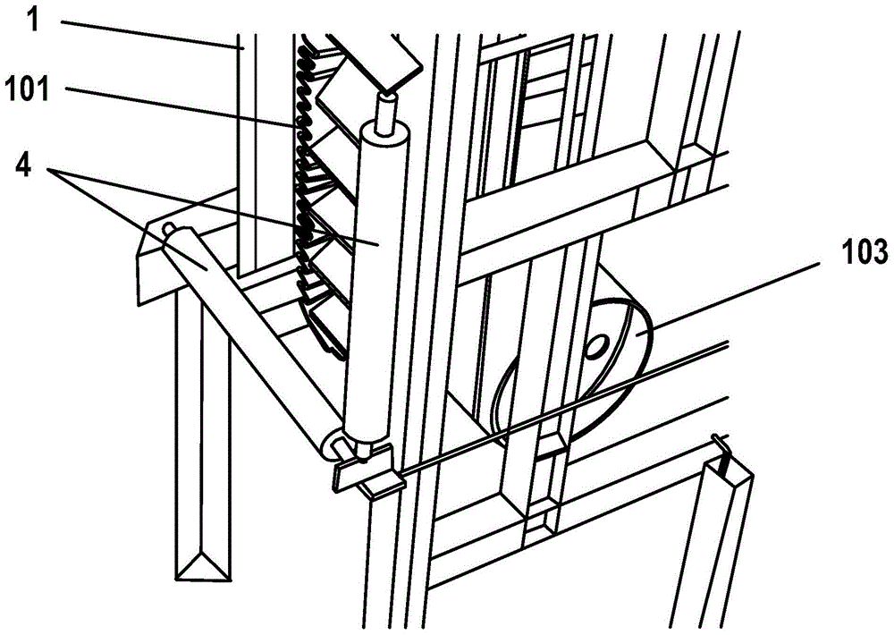 Disassembly and cleaning method of the old belt of the transfer tower bucket elevator