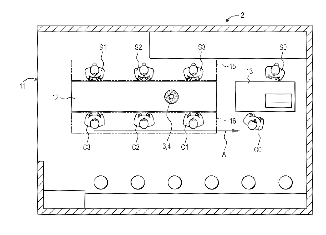 Customer service monitoring device, customer service monitoring system, and customer service monitoring method