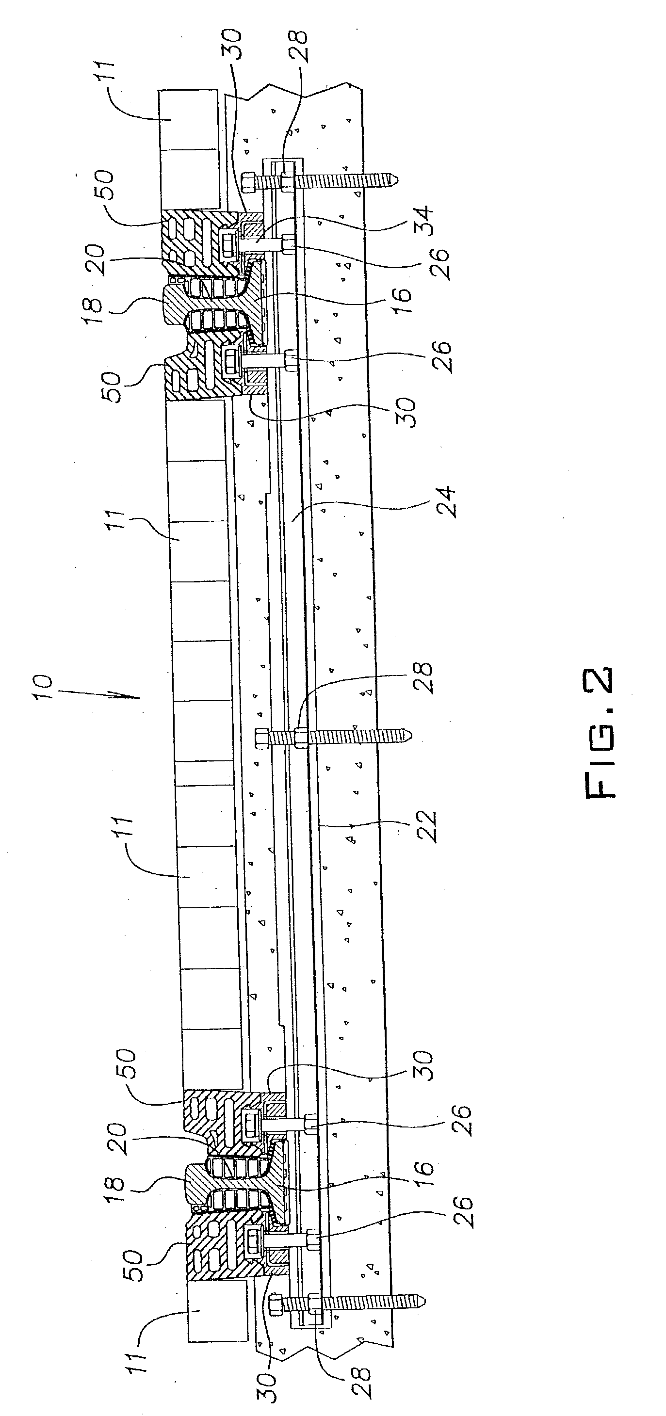 Railway crossing structure