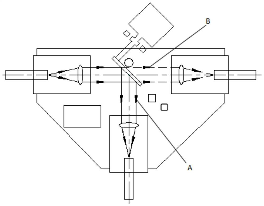 A T-type switching device for high-power fiber laser optical path