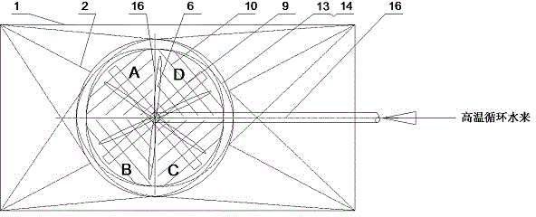 Heat accumulating type cooling tower and operational control method thereof