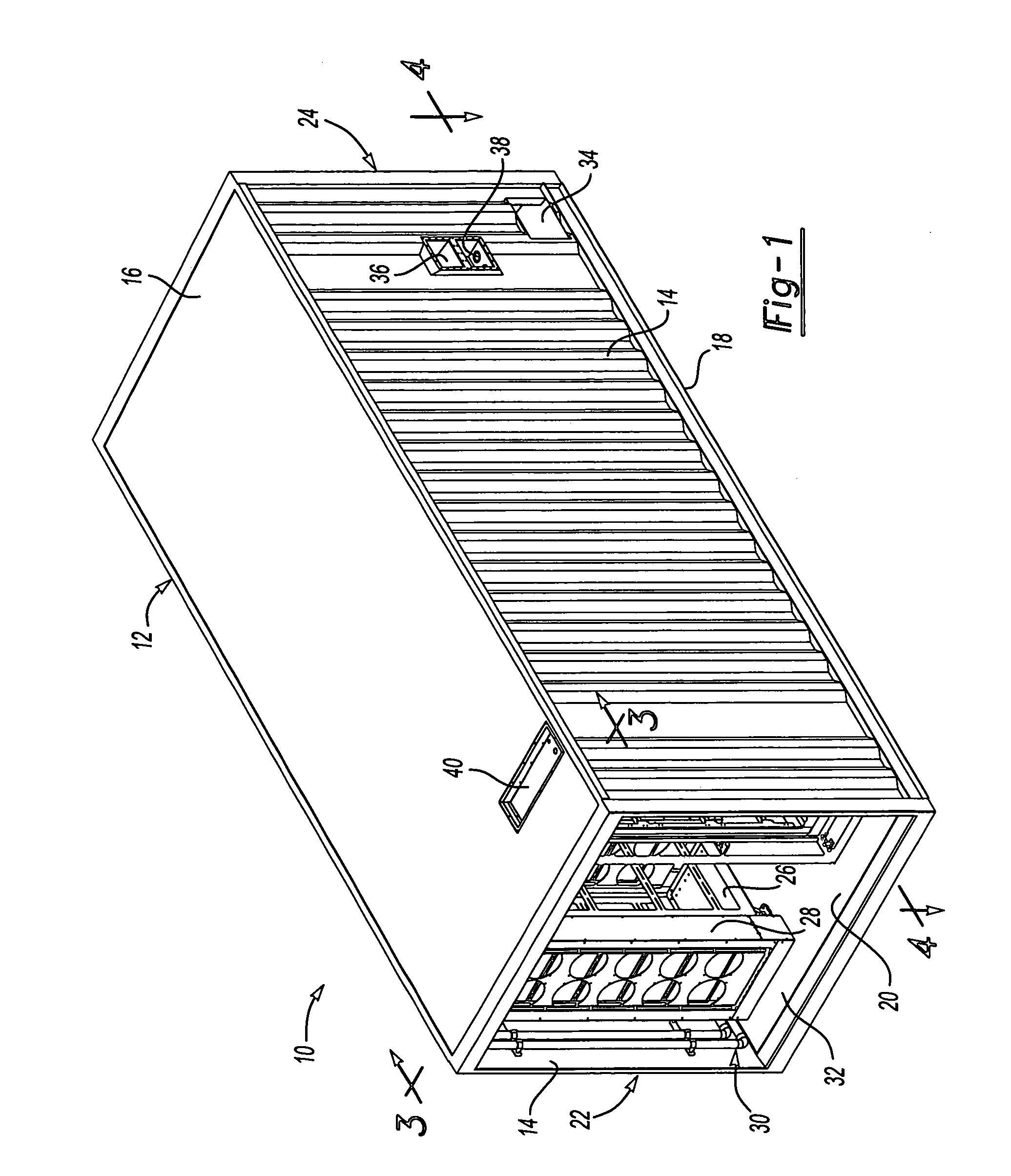 Balanced chilled fluid cooling system for a data center in a shipping container