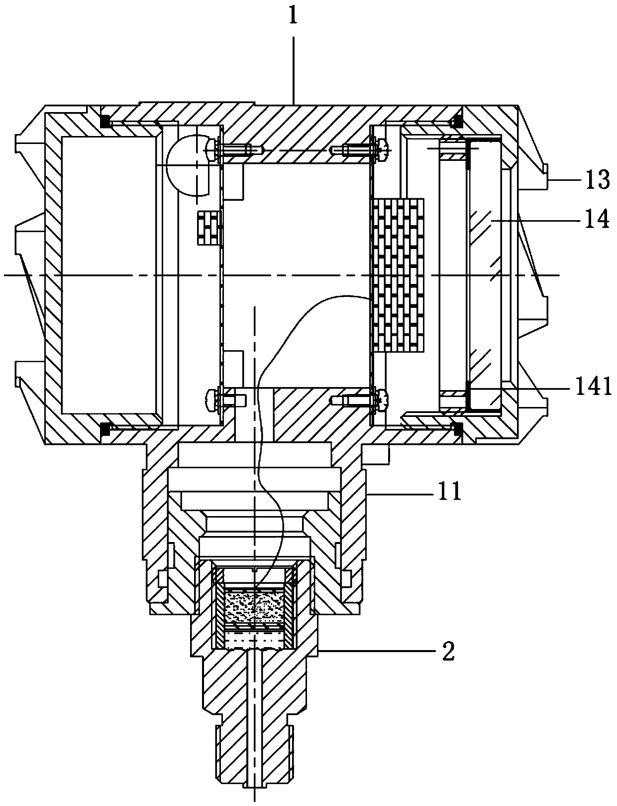 Pressure transmitter with adjustable pressure sensor