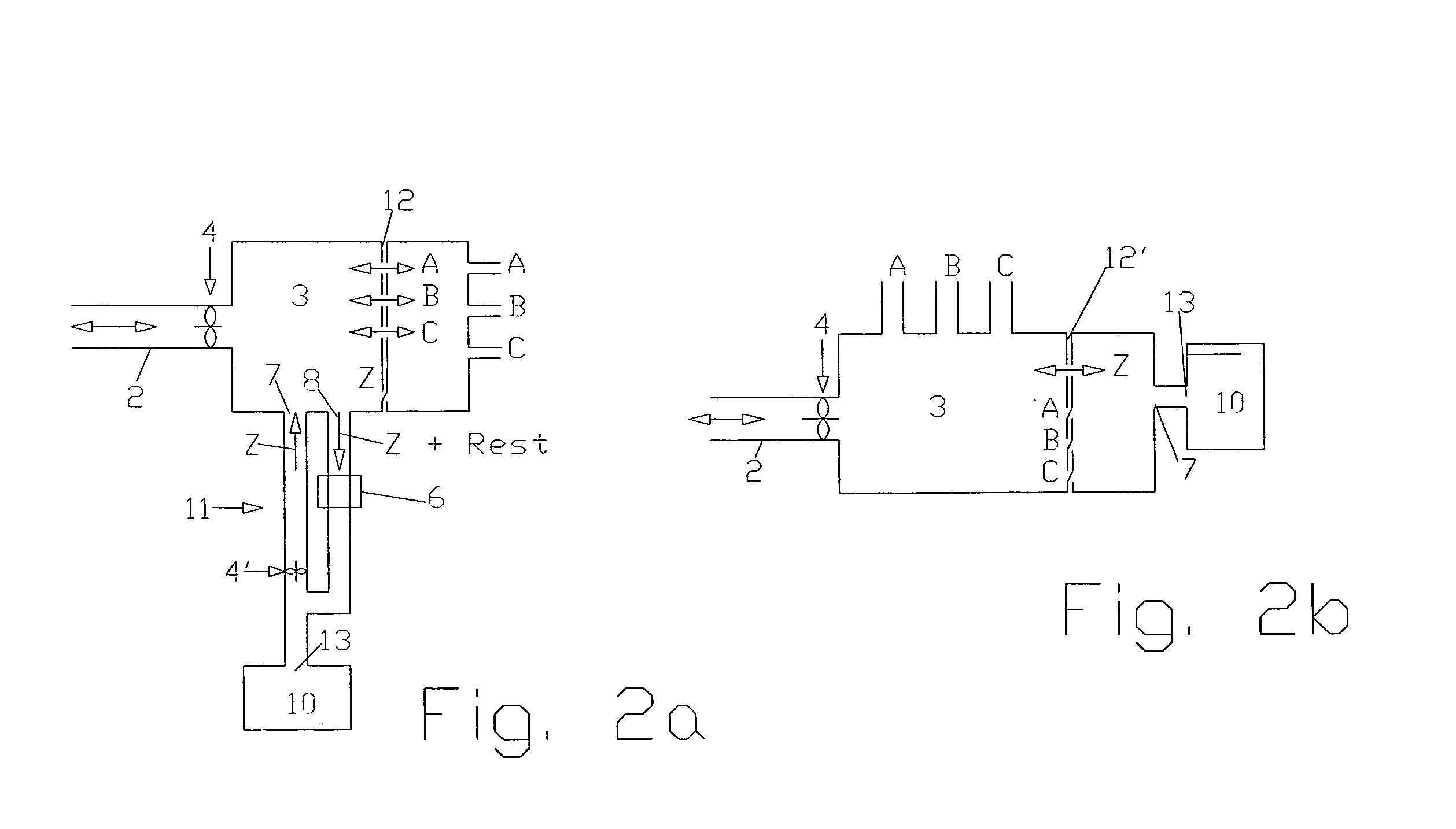 Device and process for providing gas mixtures