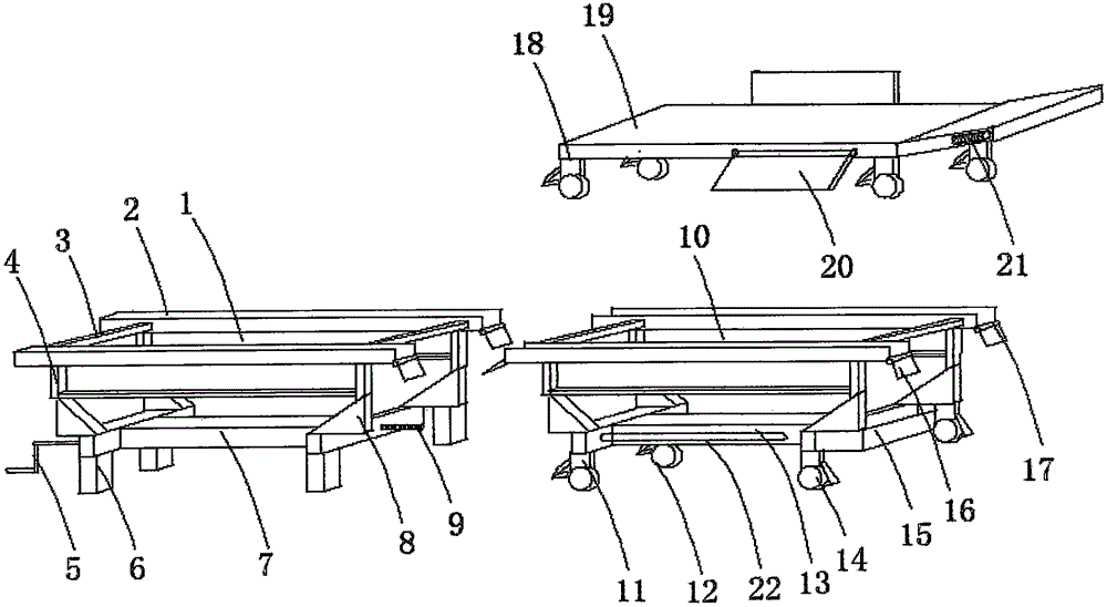 Docking vehicle for operating room nursing