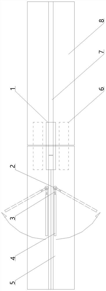 Solid web type horizontal steel beam high-altitude installation temporary fixing structure and implementation method