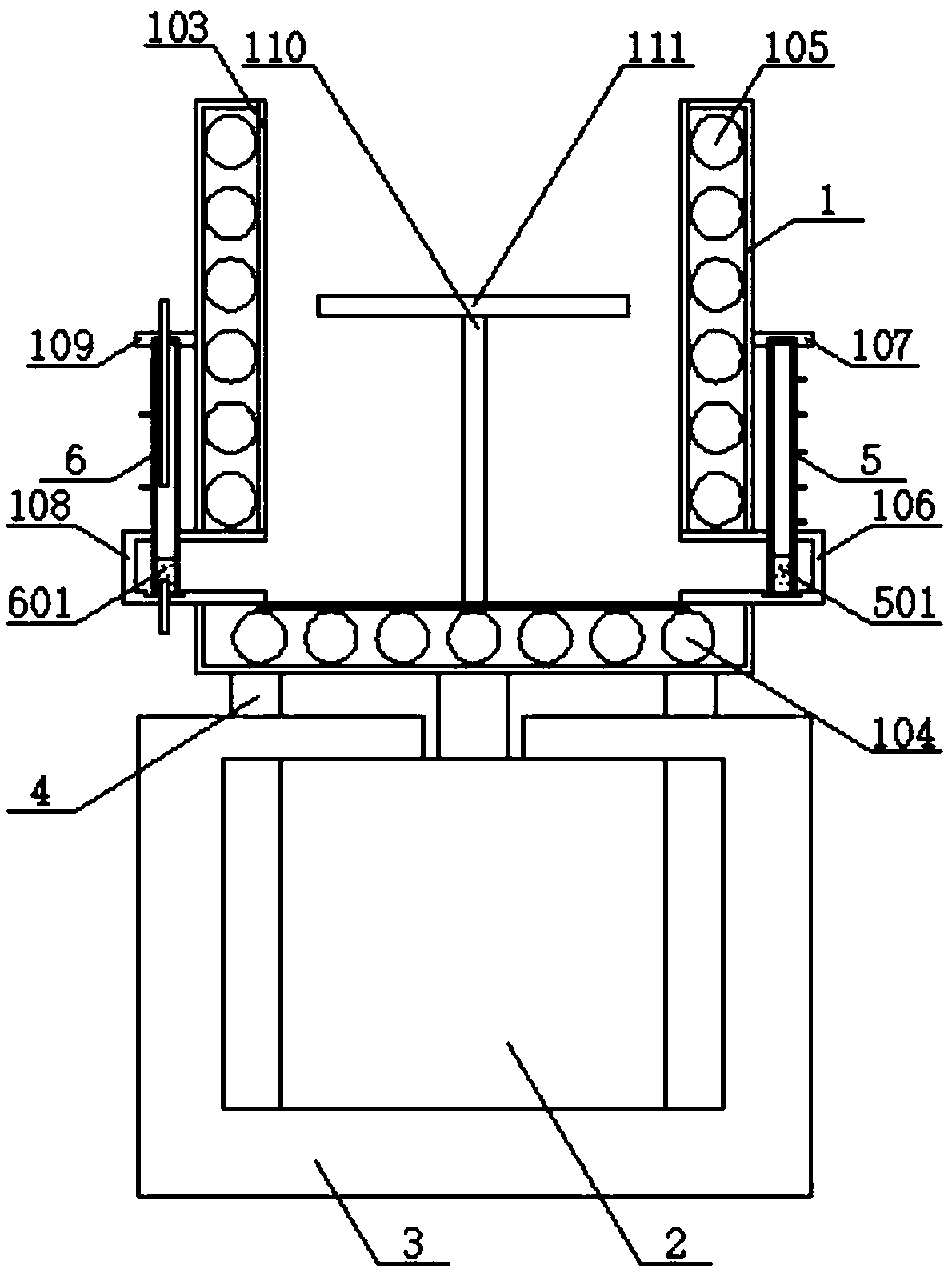 One-bath dyeing process and device for viscose/cotton knitted fabric