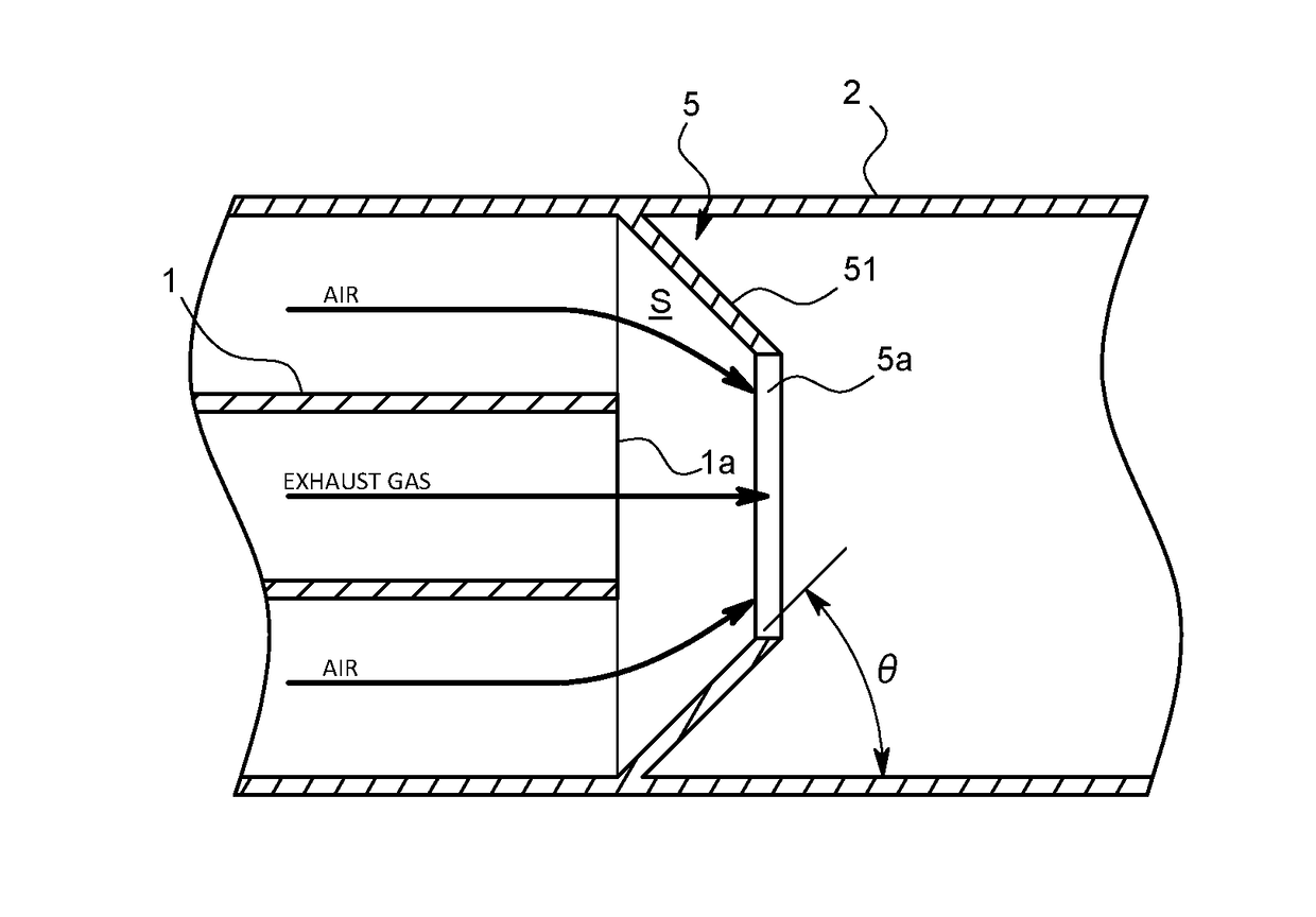 Exhaust gas dilution device and exhaust gas measuring system using the same