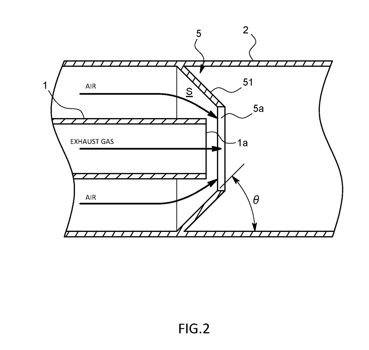 Exhaust gas dilution device and exhaust gas measuring system using the same