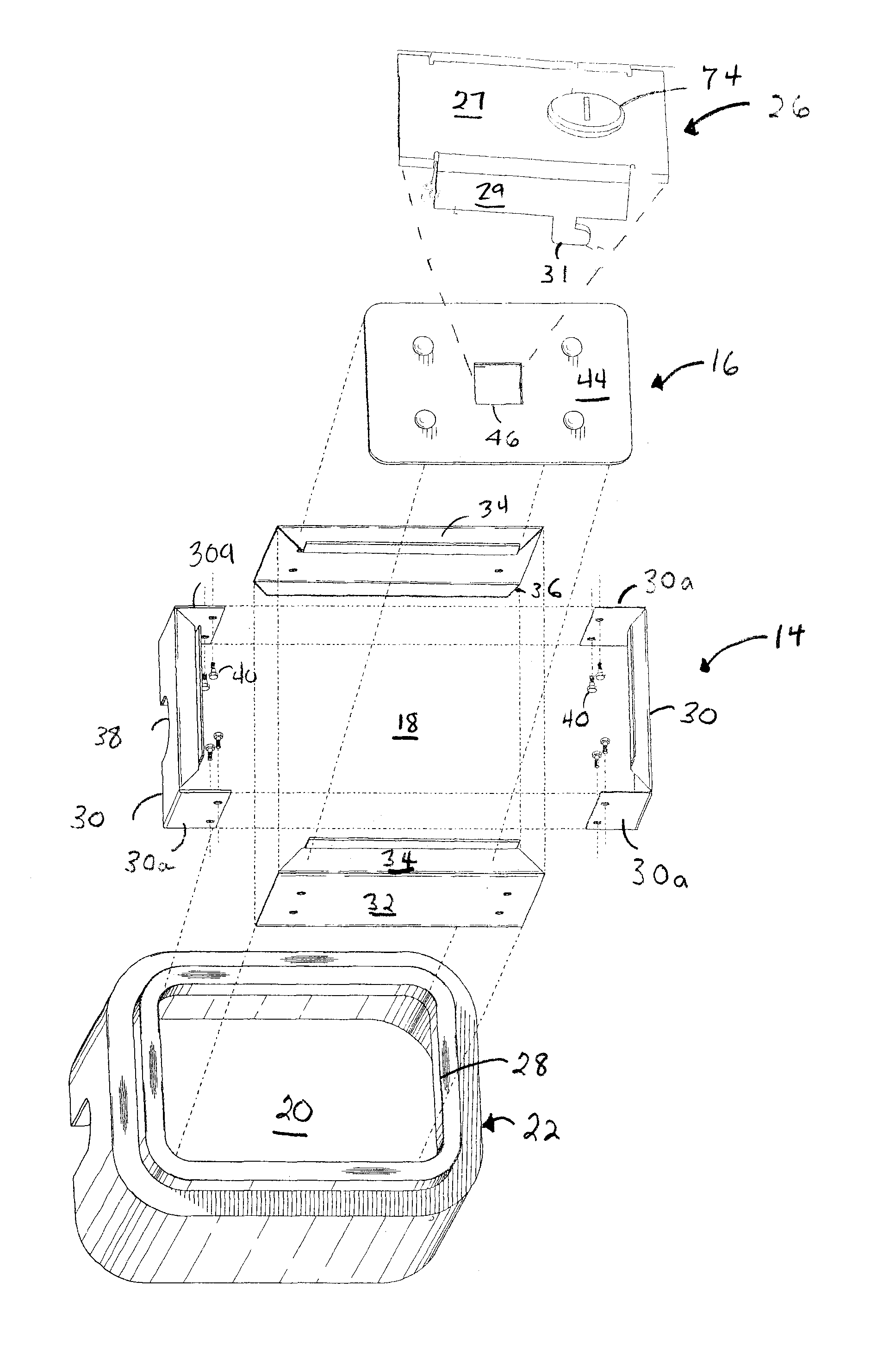 Tamper resistant locking device for underground enclosures and method