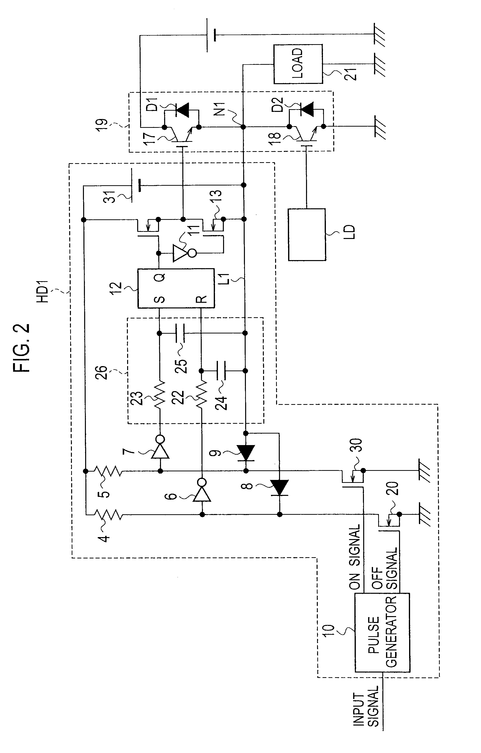 Level shift circuit and switching power source apparatus