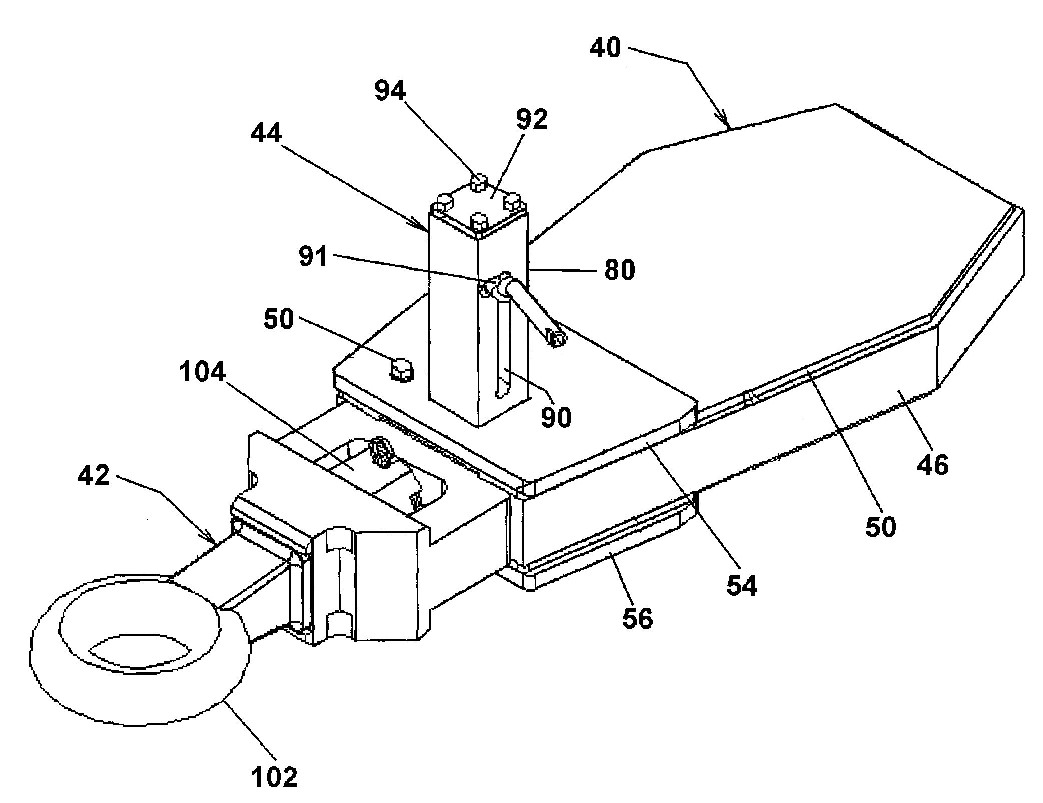 Telescoping and swiveling hitch assembly