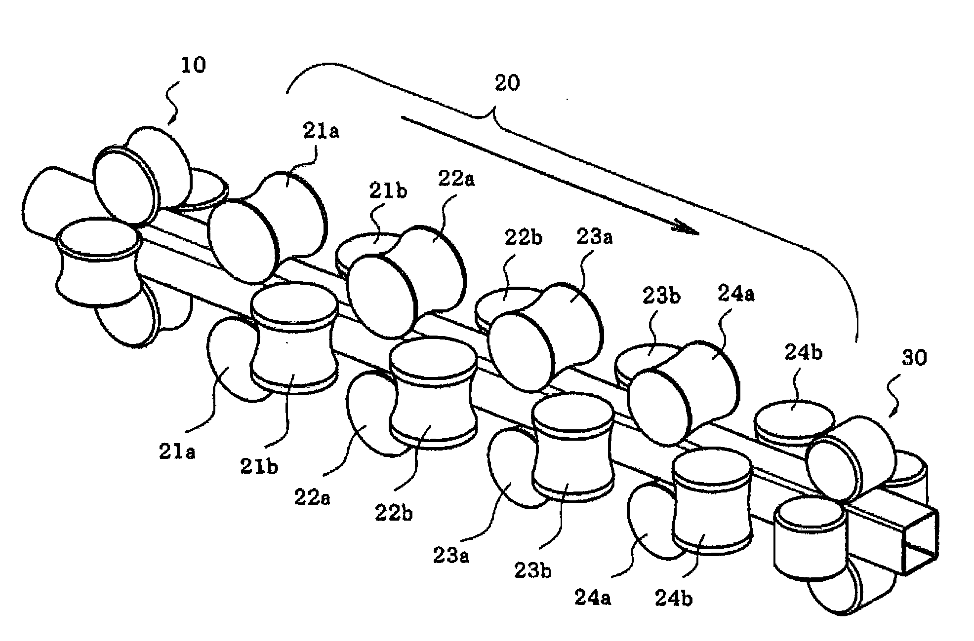 Square Tube Forming Roll, Square Tube Forming Method, and Forming Device