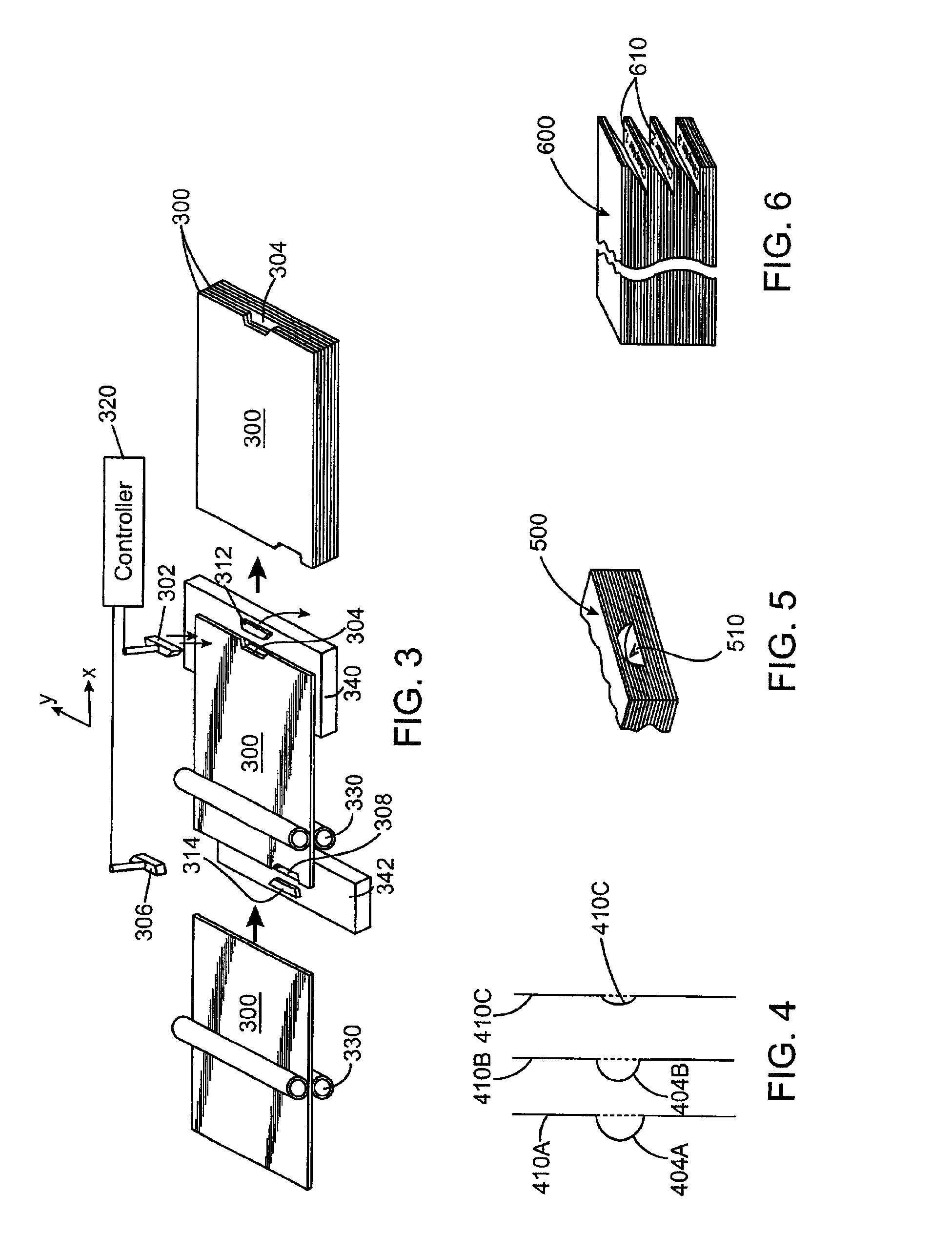 Binding system with sheet-wise formation of features