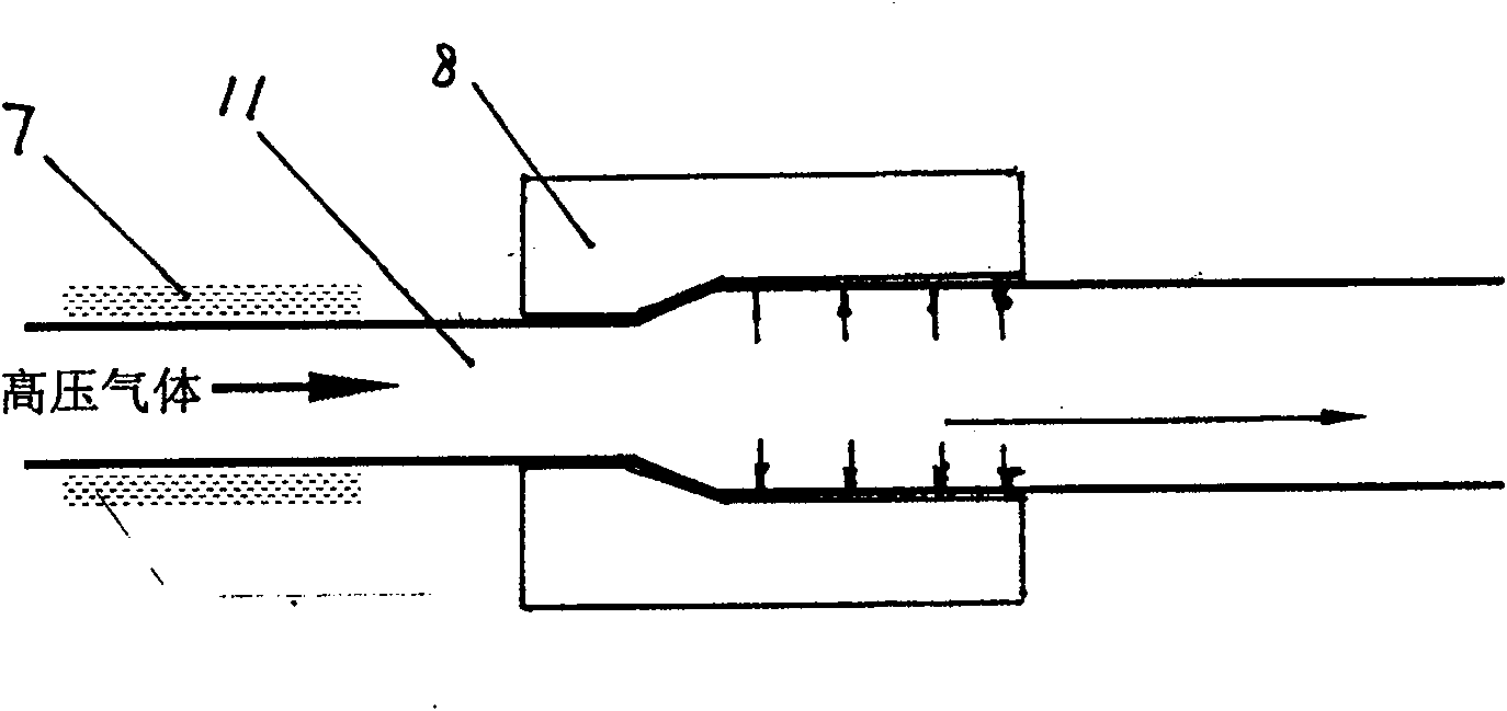 Thermal contraction inflation continuous expanding device