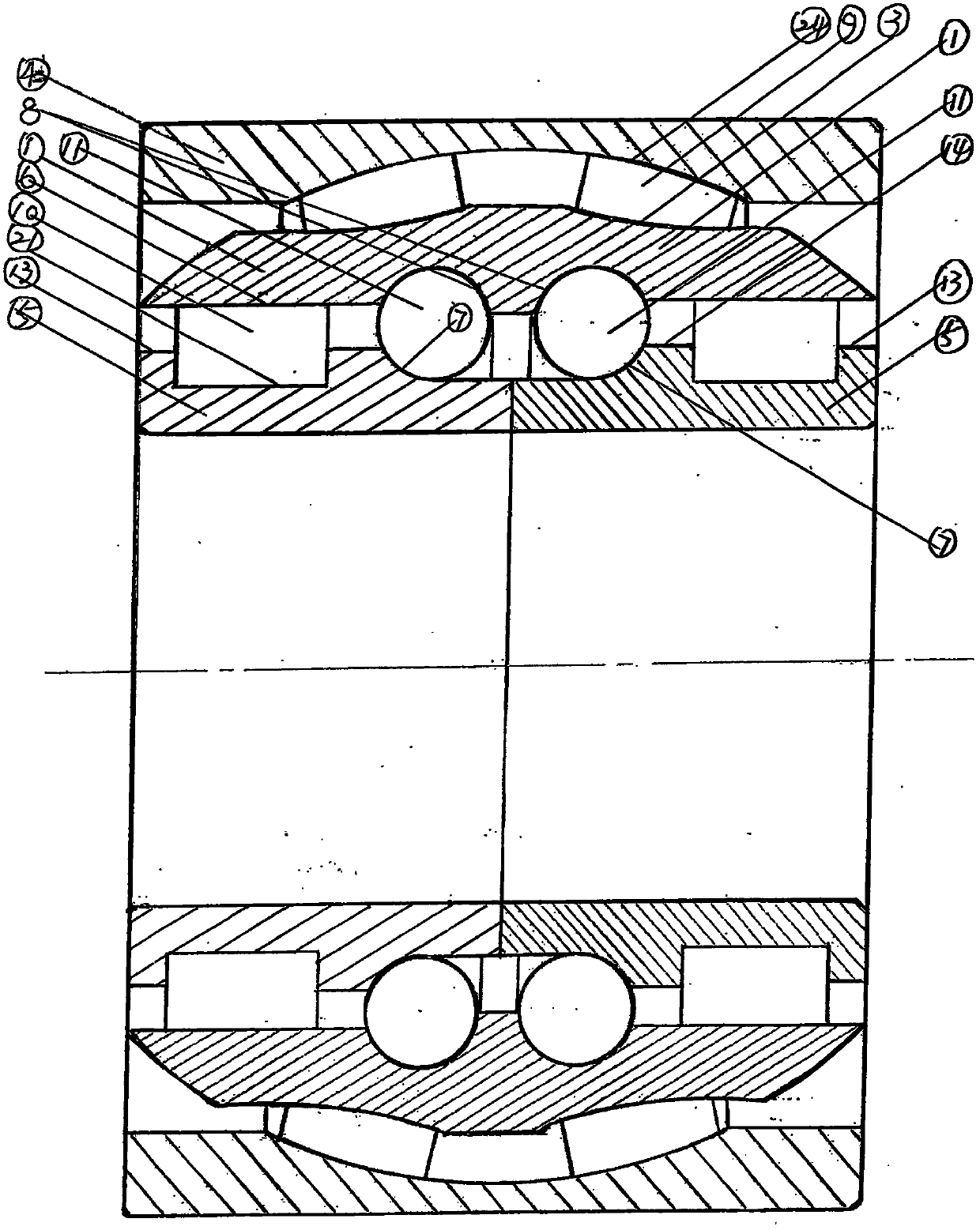 Novel high-speed railway power bearing