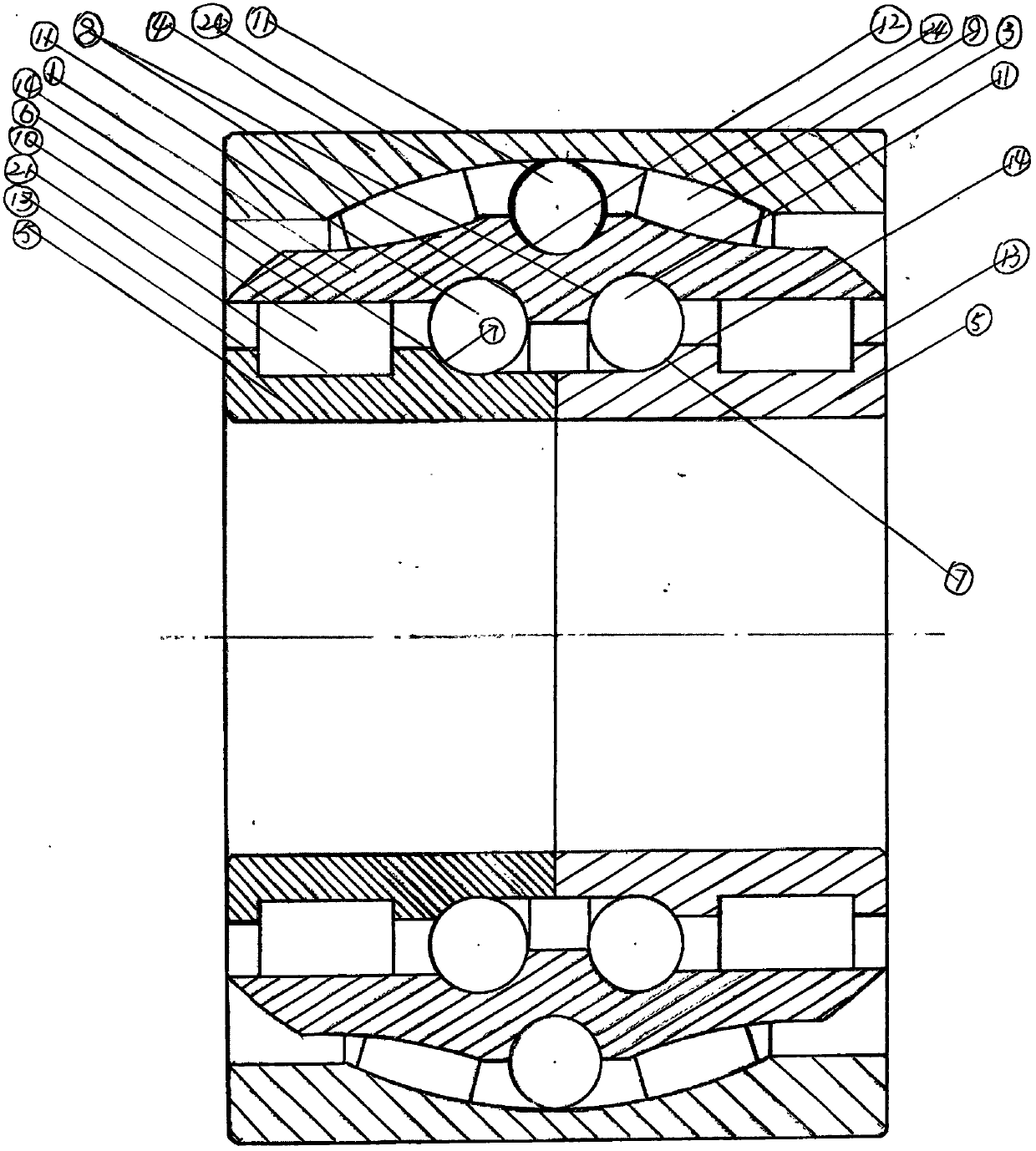 Novel high-speed railway power bearing