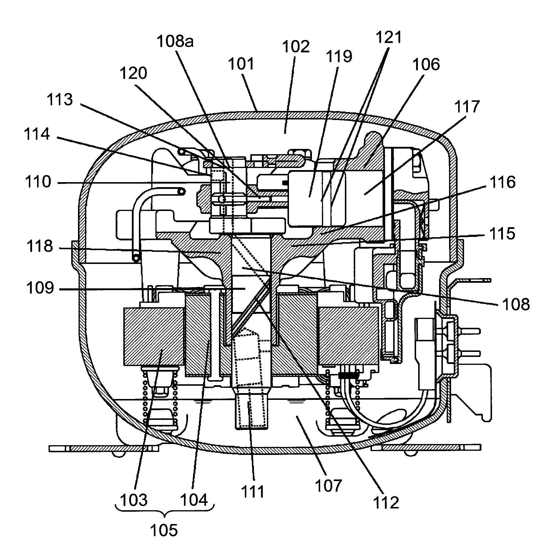 Hermetic compressor