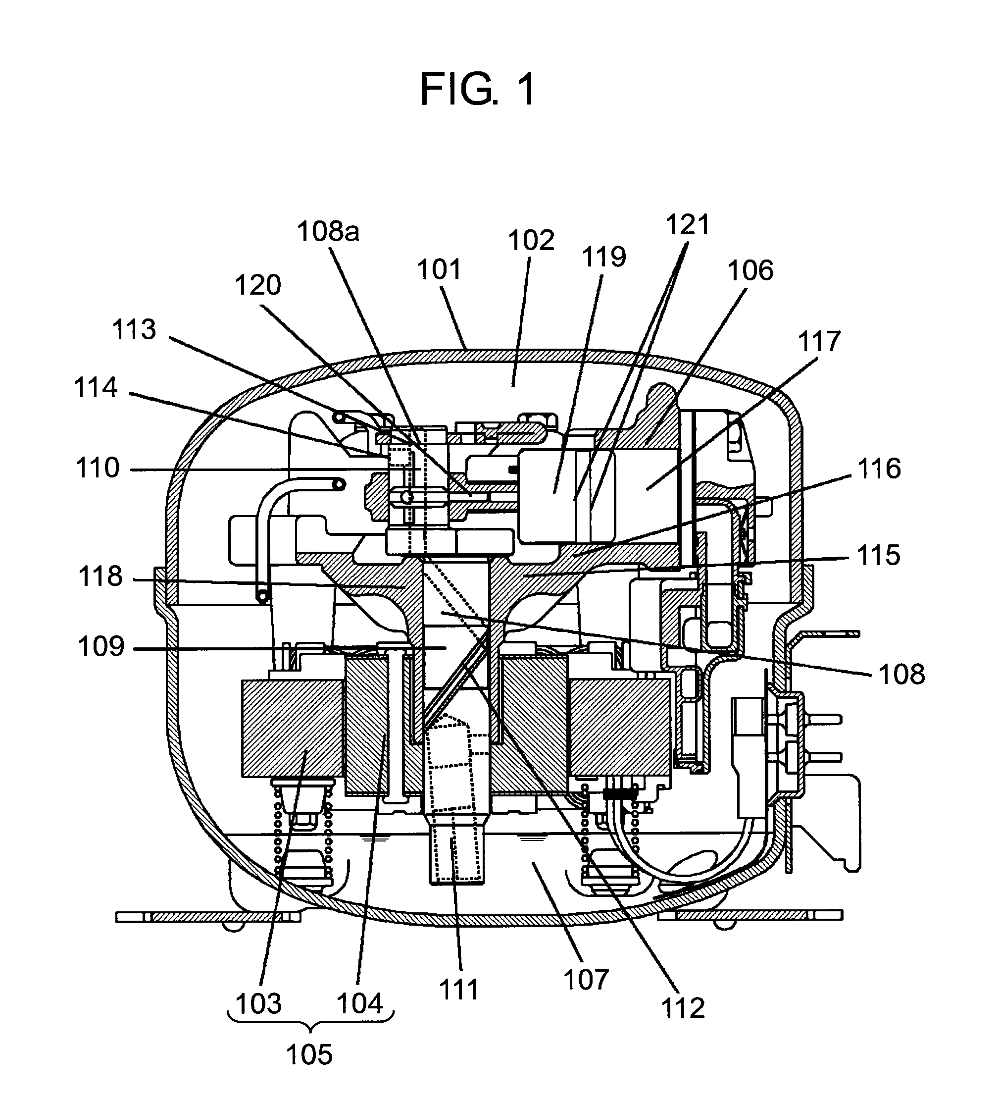 Hermetic compressor