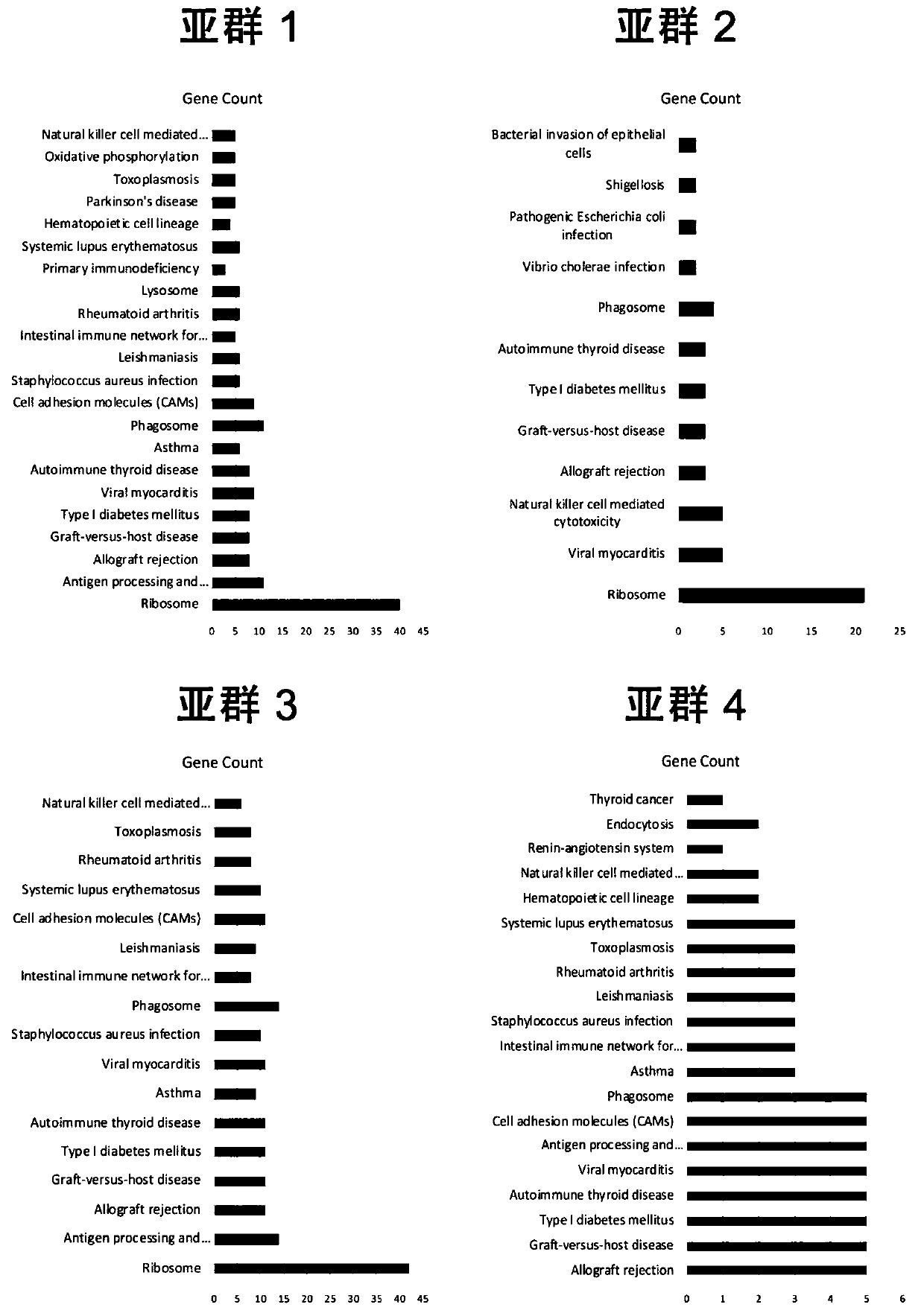 Subgroup specific co-expression network identification method