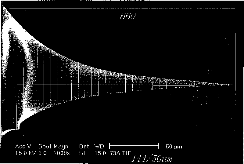 Method for preparing pinpoint of nano-tungsten probe