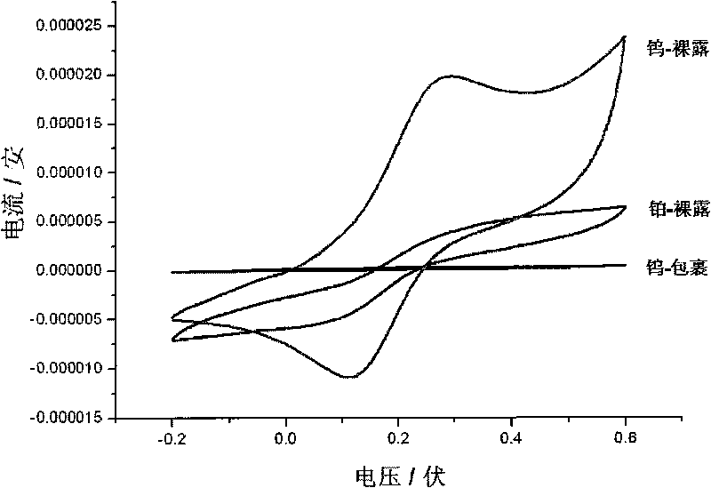 Method for preparing pinpoint of nano-tungsten probe