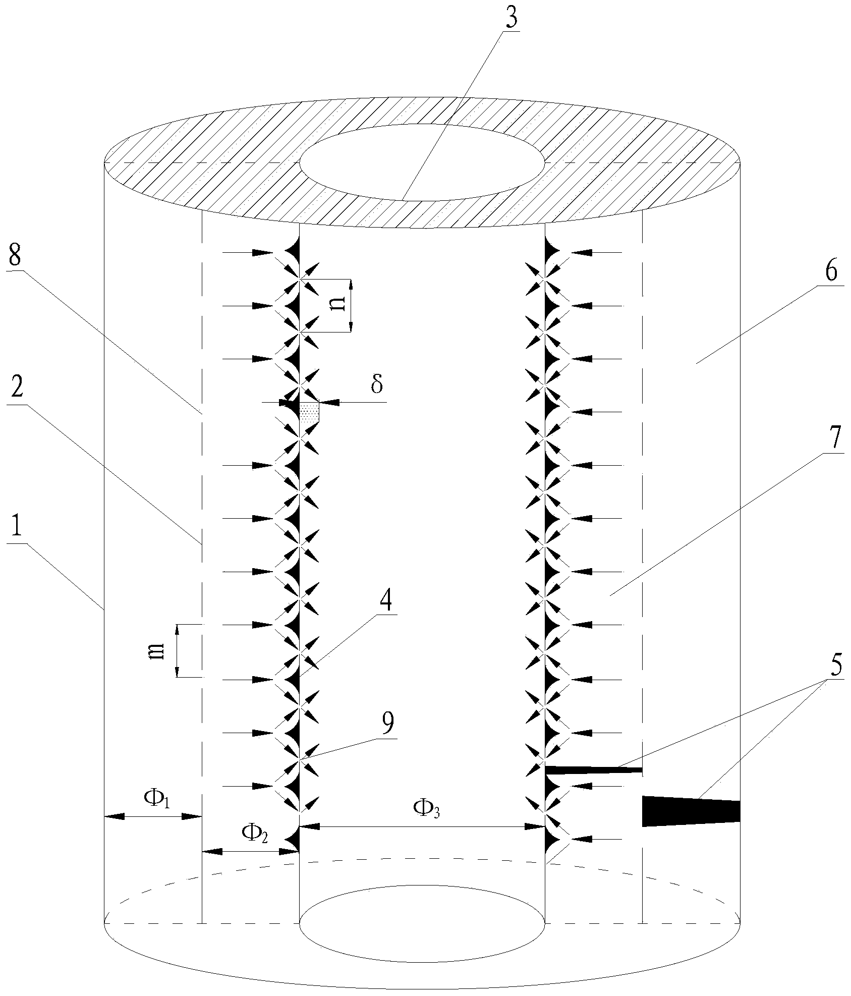 Dense-phase conveying pipeline for high-concentration powder