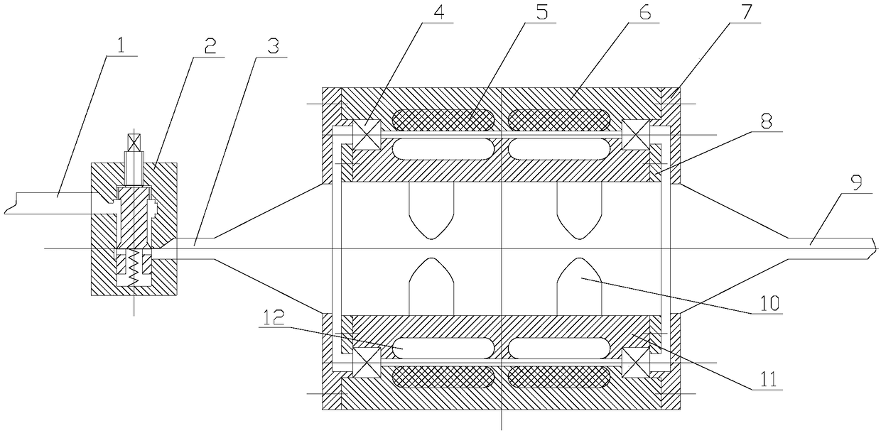 Ducted shaftless power generation device