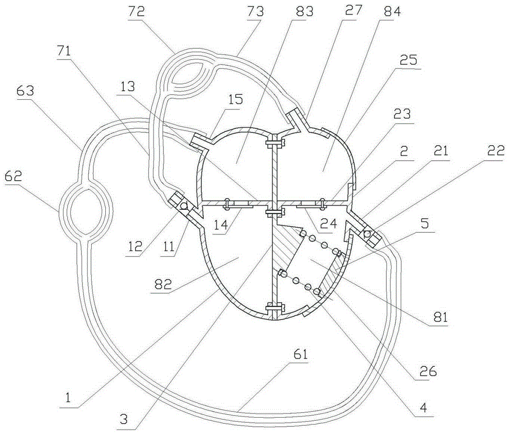 Dynamic model of human heart and blood systemic circulation system