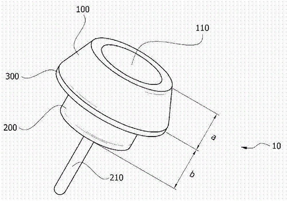 Skull implant type drug injection port