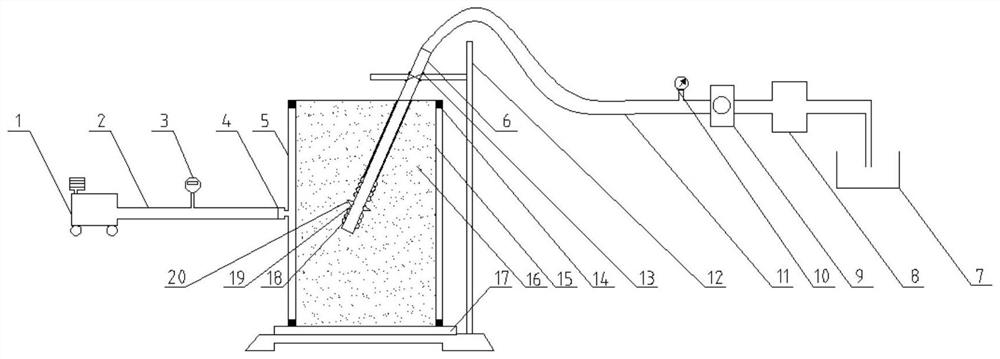 Experimental device and method for simulating coal mine hard roof rock stratum hydraulic fracturing