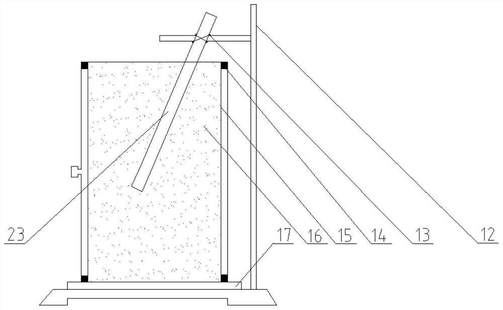 Experimental device and method for simulating coal mine hard roof rock stratum hydraulic fracturing