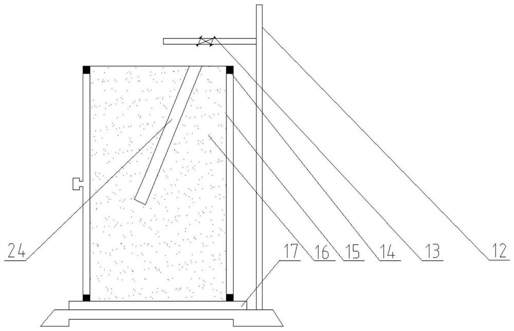 Experimental device and method for simulating coal mine hard roof rock stratum hydraulic fracturing