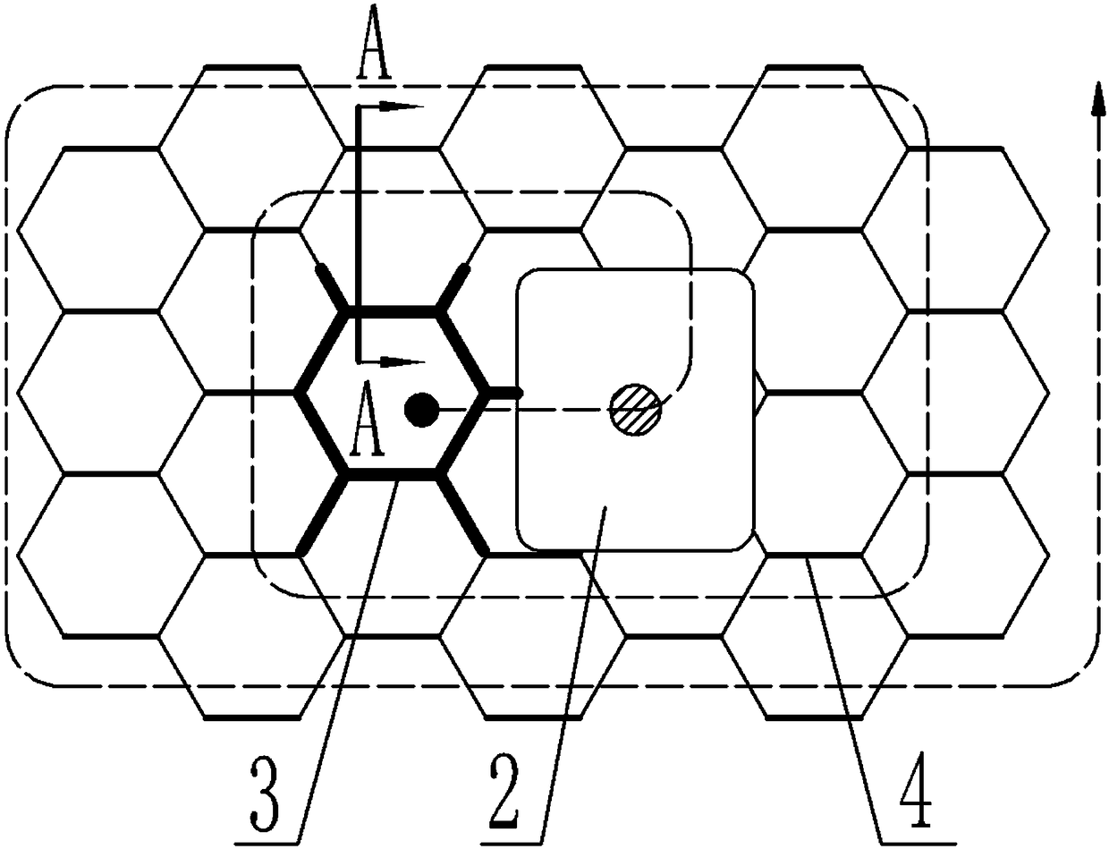 High-frequency impact treatment method for aluminum honeycomb cell end faces