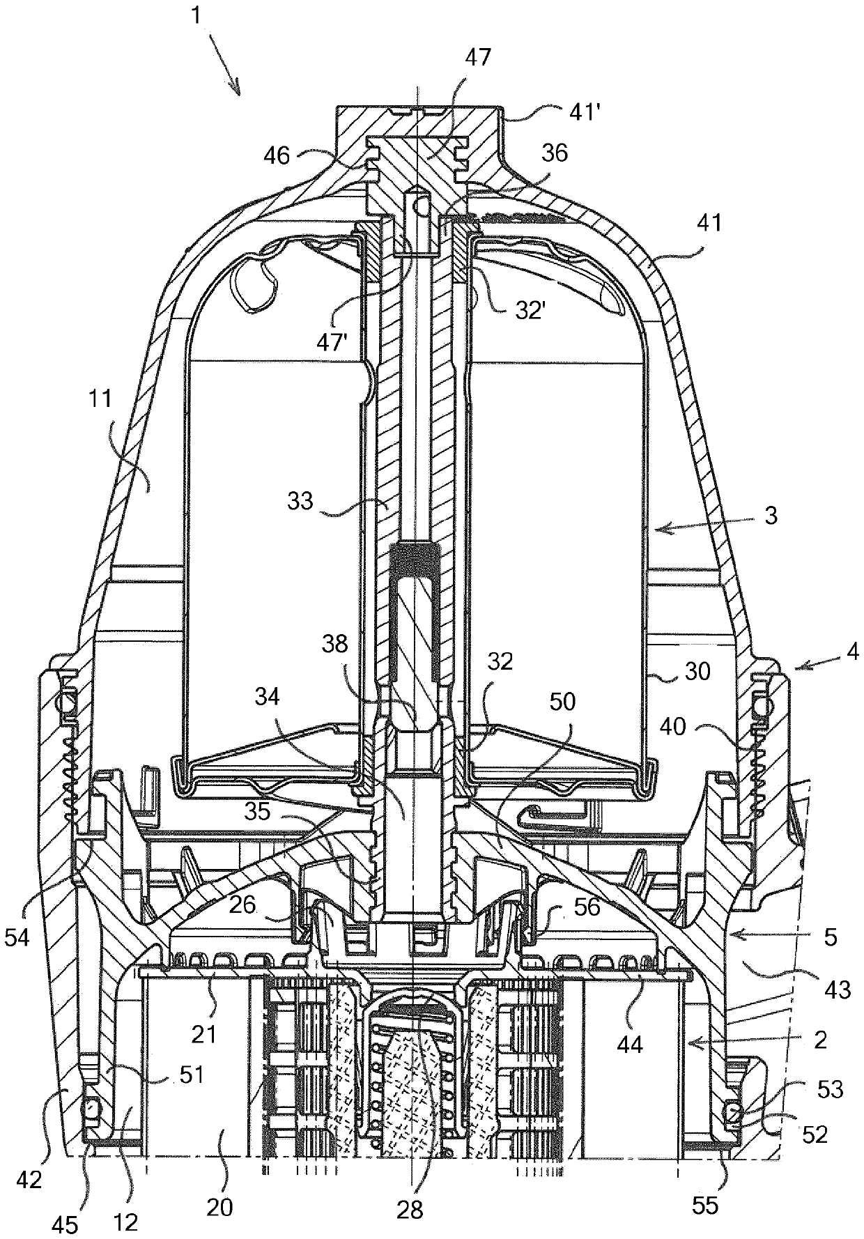Device for removing impurities from lubricating oil for internal combustion engines