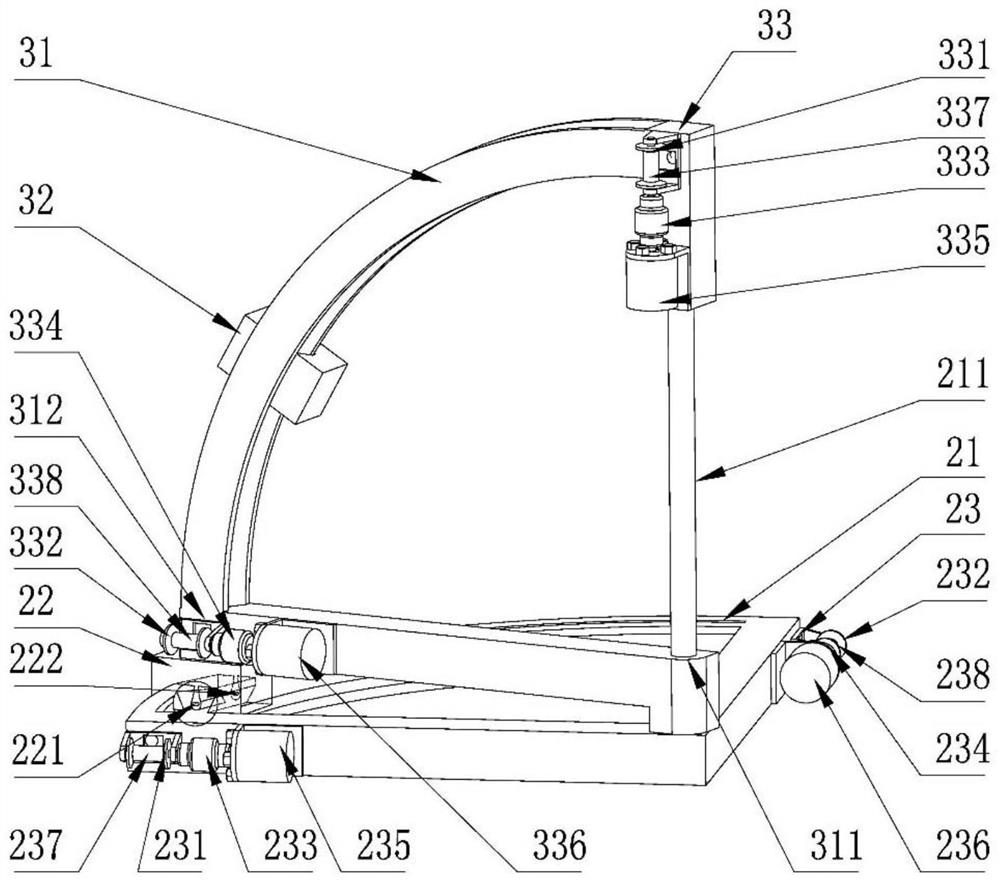 Upper limb exercise rehabilitation training device based on rope driving